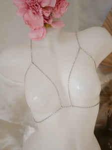 Bijoux de poitrine argenté