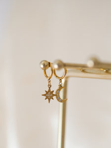 Boucles d’oreilles sun&moon