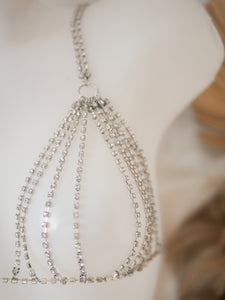 Lingerie strass argenté